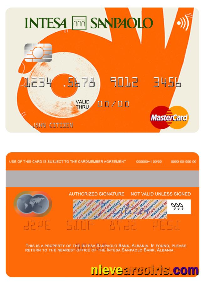 Albania Intesa Sanpaolo Bank mastercard